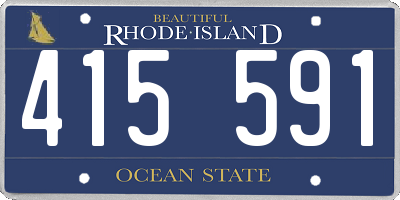 RI license plate 415591