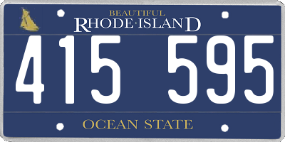 RI license plate 415595