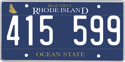 RI license plate 415599