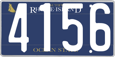 RI license plate 4156