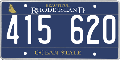 RI license plate 415620