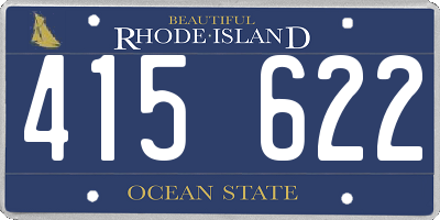 RI license plate 415622