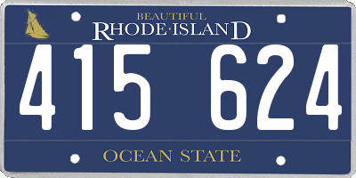 RI license plate 415624