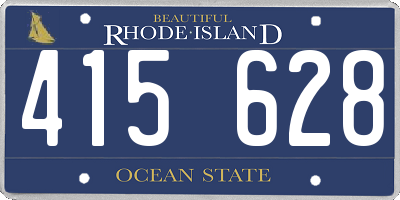 RI license plate 415628