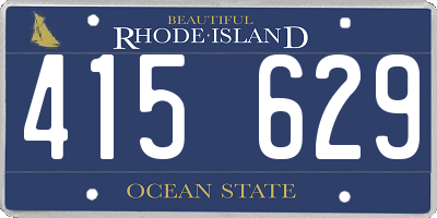 RI license plate 415629