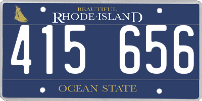 RI license plate 415656