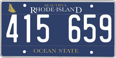 RI license plate 415659