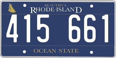 RI license plate 415661