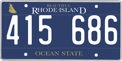 RI license plate 415686