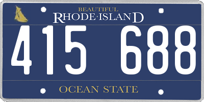 RI license plate 415688