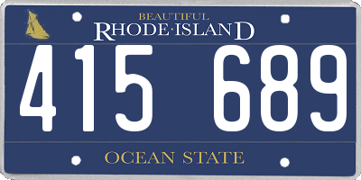 RI license plate 415689