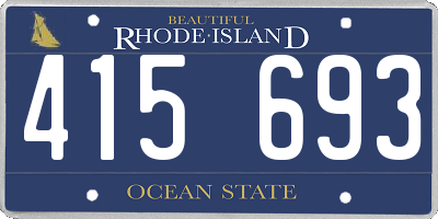 RI license plate 415693
