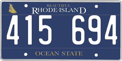 RI license plate 415694
