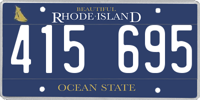 RI license plate 415695