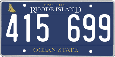 RI license plate 415699