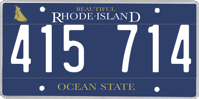 RI license plate 415714