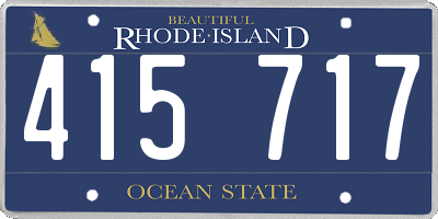 RI license plate 415717