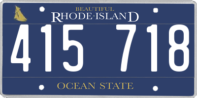 RI license plate 415718