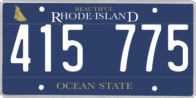 RI license plate 415775