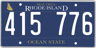 RI license plate 415776
