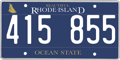 RI license plate 415855