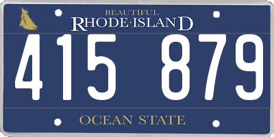 RI license plate 415879