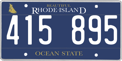 RI license plate 415895