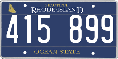 RI license plate 415899