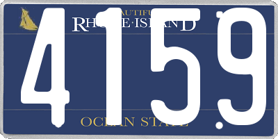 RI license plate 4159