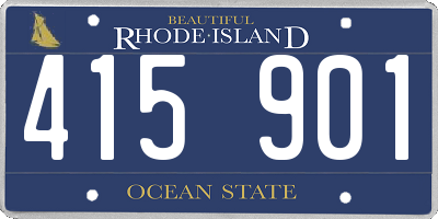 RI license plate 415901