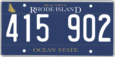 RI license plate 415902