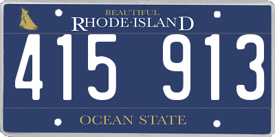 RI license plate 415913