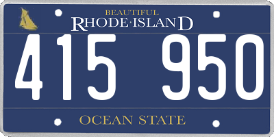 RI license plate 415950