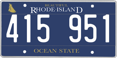 RI license plate 415951