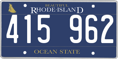 RI license plate 415962