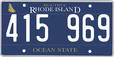 RI license plate 415969
