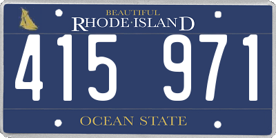 RI license plate 415971