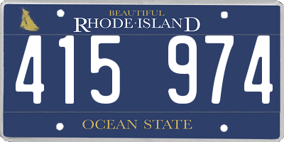 RI license plate 415974