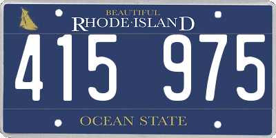 RI license plate 415975
