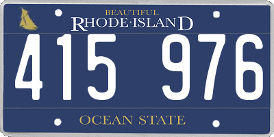 RI license plate 415976