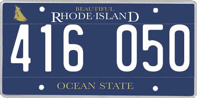 RI license plate 416050