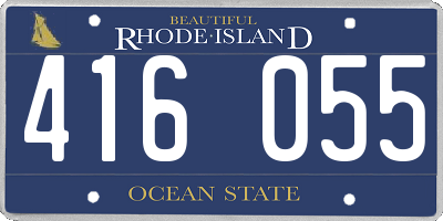 RI license plate 416055