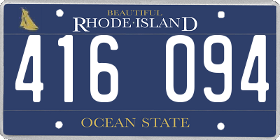 RI license plate 416094