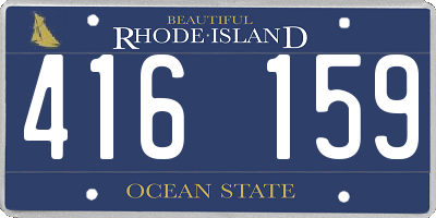 RI license plate 416159