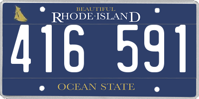 RI license plate 416591