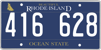 RI license plate 416628