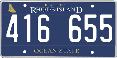RI license plate 416655