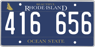 RI license plate 416656