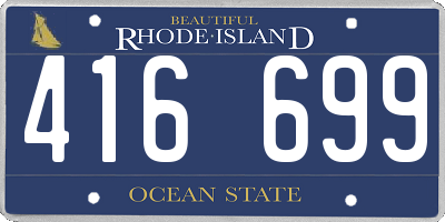 RI license plate 416699
