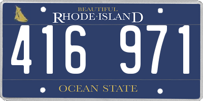 RI license plate 416971